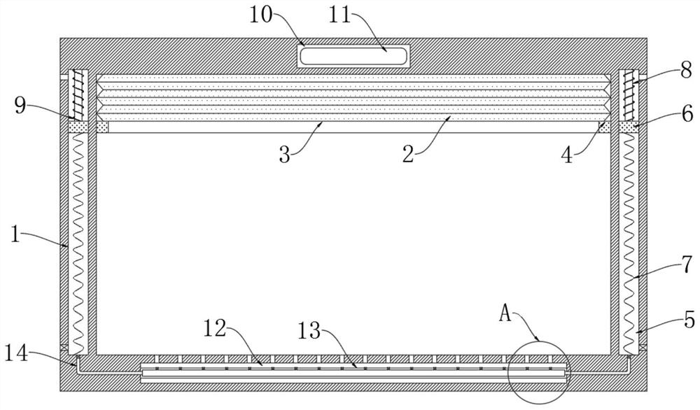 Ventilation window of a stable for animal husbandry electronics