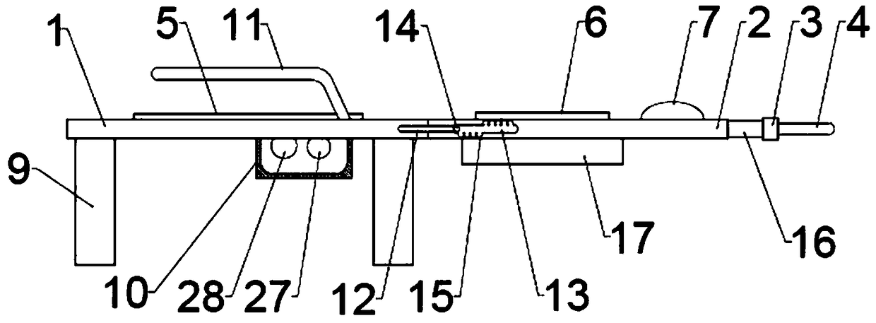 Massage device for cervical vertebra traction treatment in orthopedics department