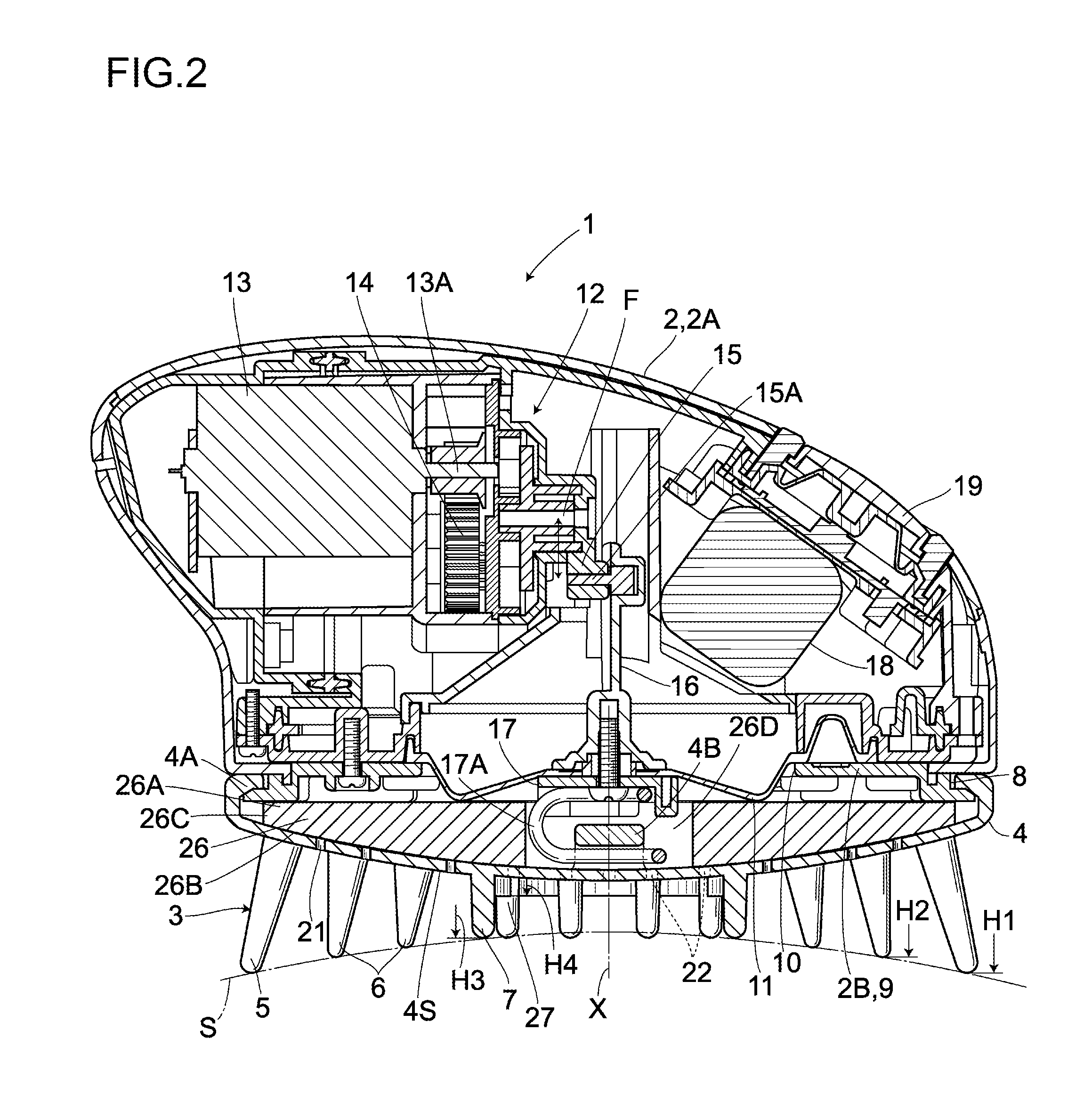 Massaging device