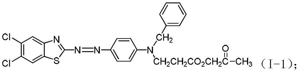 Bright red disperse dye with high washing fastness and sublimation fastness and preparation method of bright red disperse dye