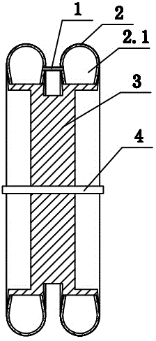 Tyre structure convenient for turning and self-balanced bicycle