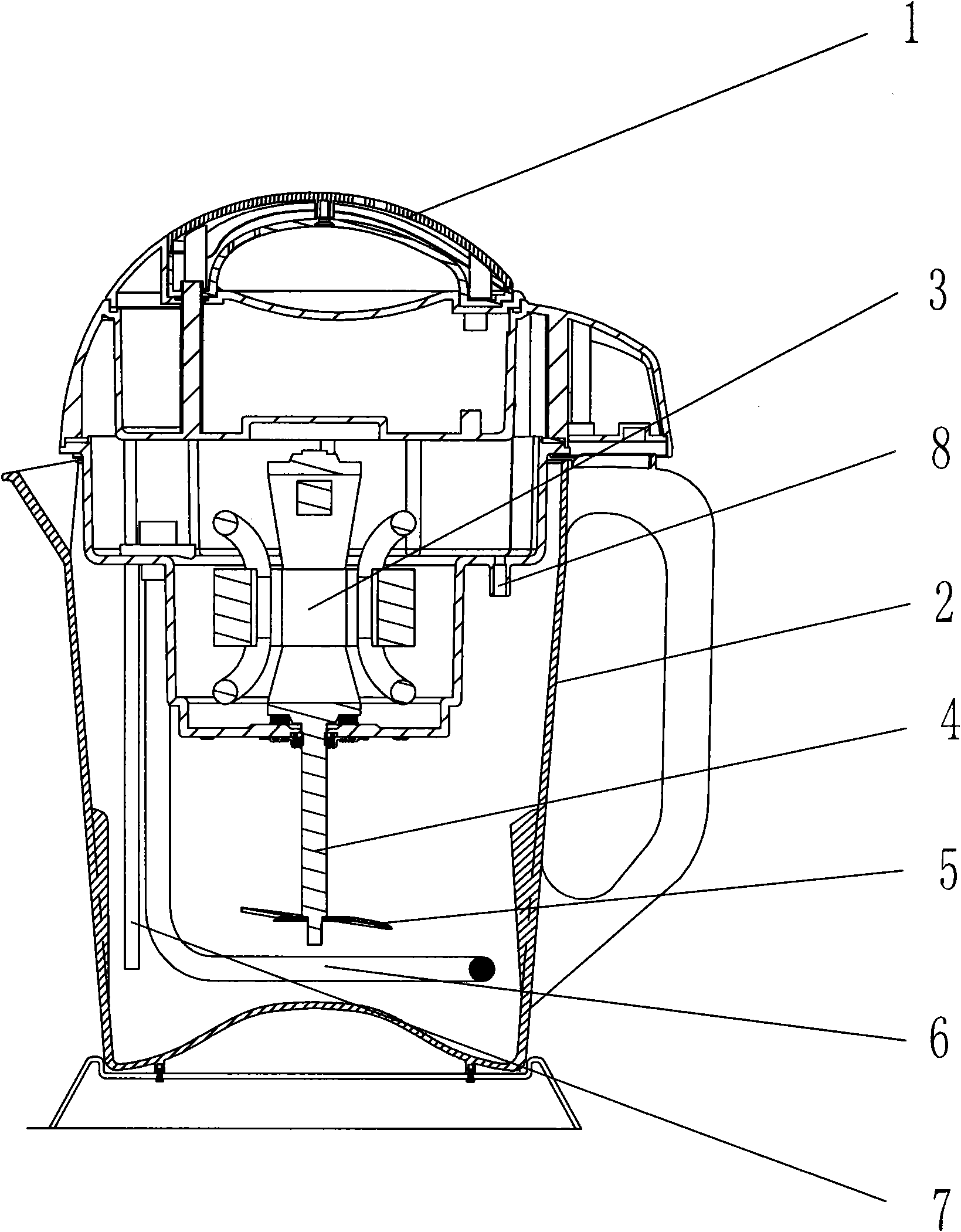 Soybean milk maker with large milk capacity range and control method thereof