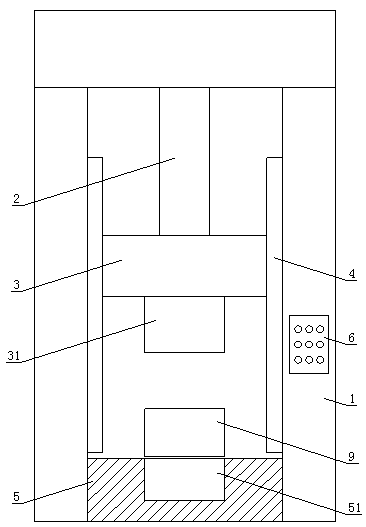 Auxiliary device applied to electric screw press and used for getting cylindrical finished product