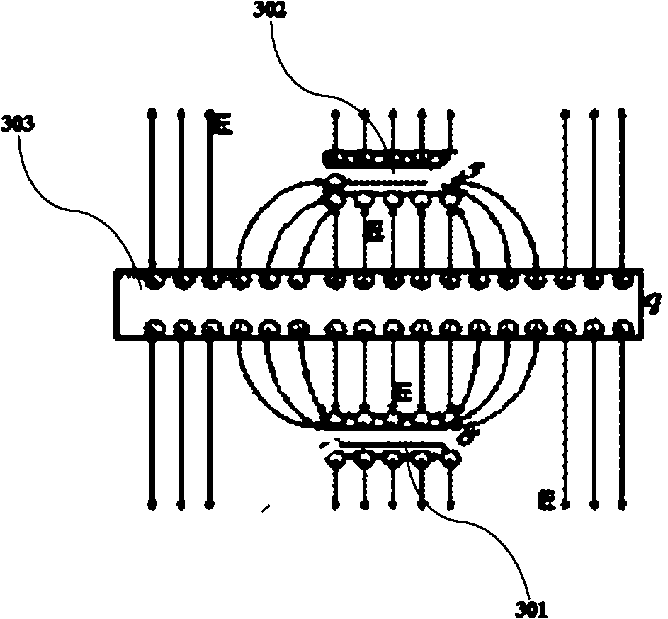 Device and method for measuring voltage of noncontact charge induced high-voltage transmission line