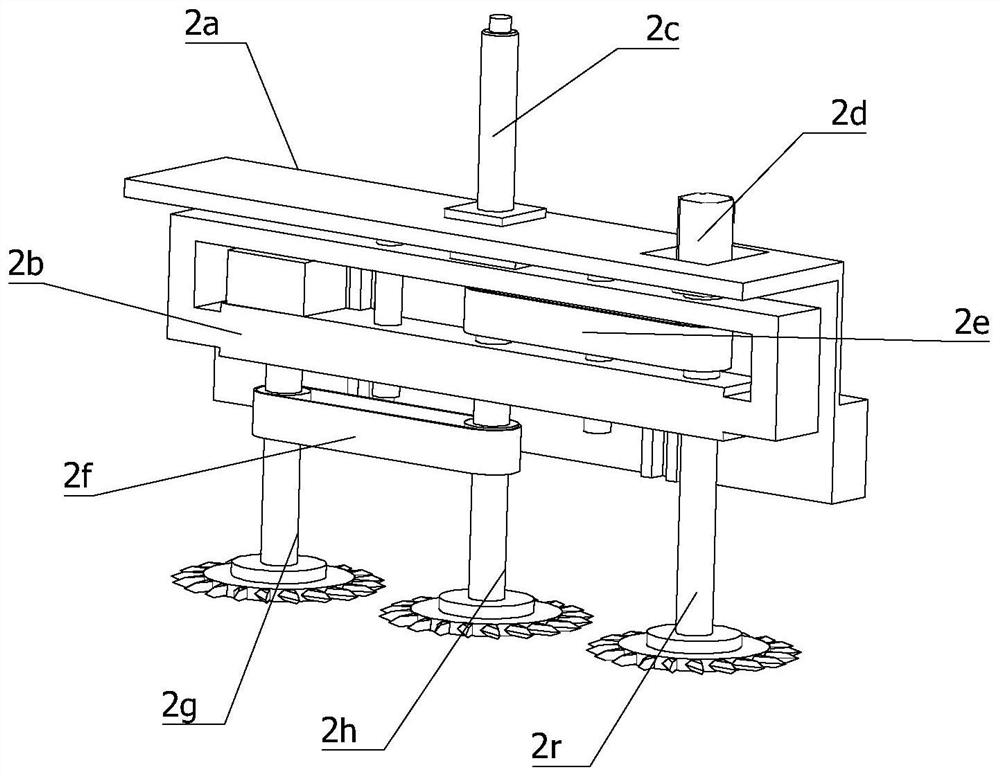 Eradication type weeding machine for agricultural production