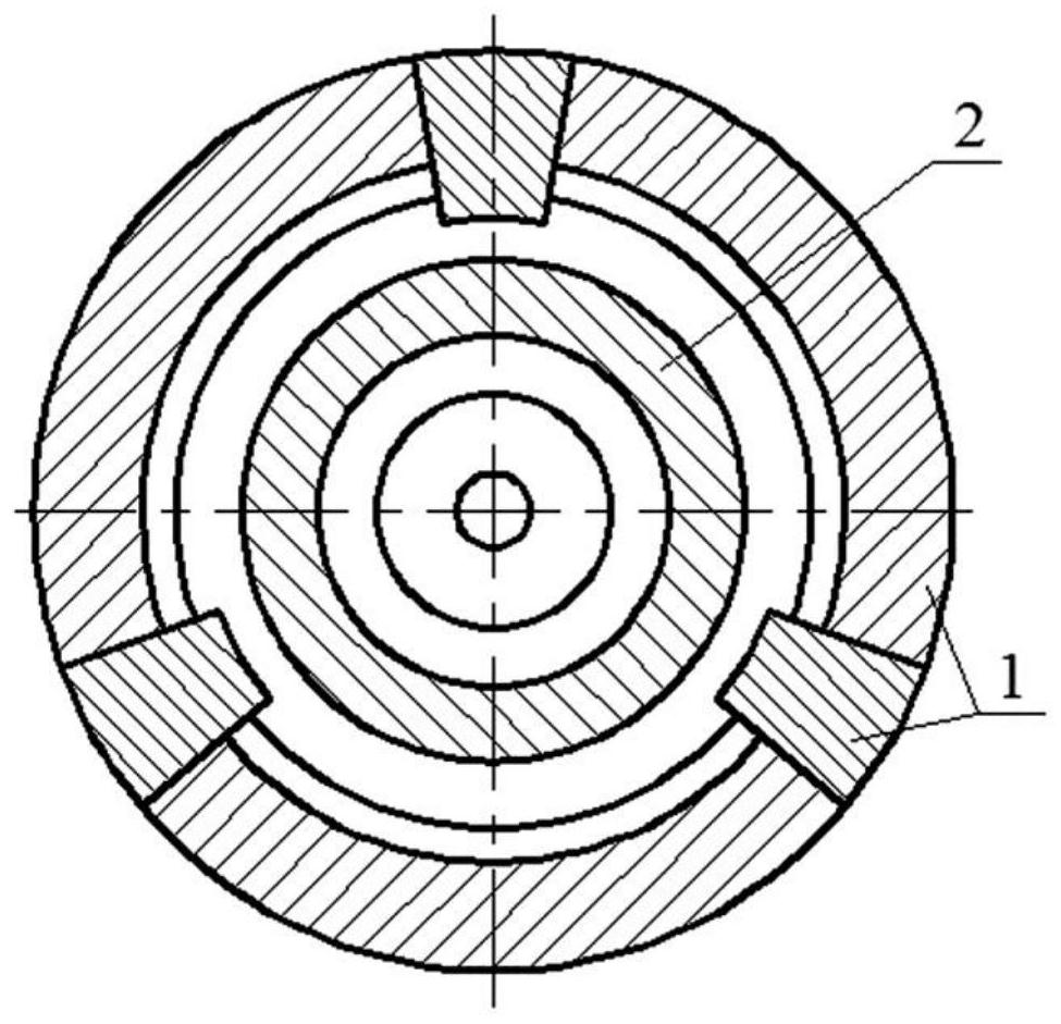 Step-by-step axial extrusion throttling device of elastic double rubber tube