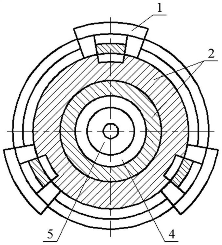 Step-by-step axial extrusion throttling device of elastic double rubber tube