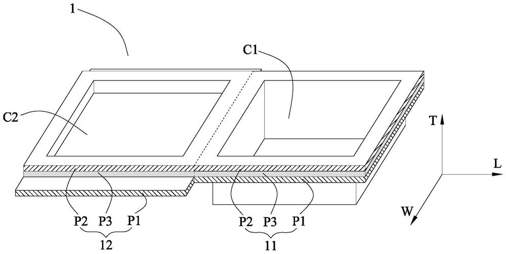 Packaging case and pouch battery