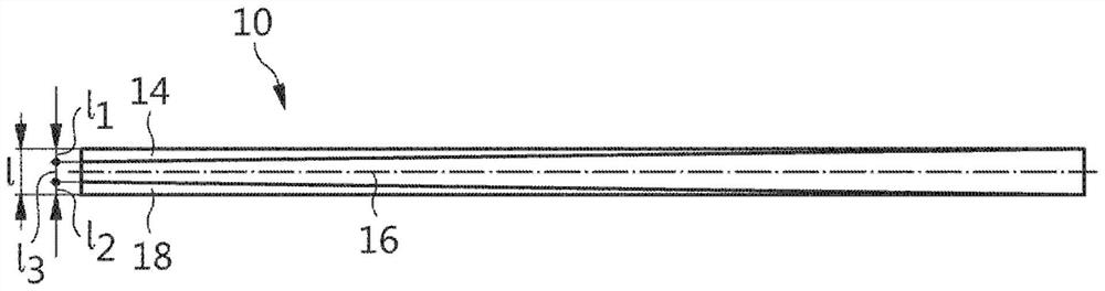 Light guide with means for compensating progressive loss of light along the light guide