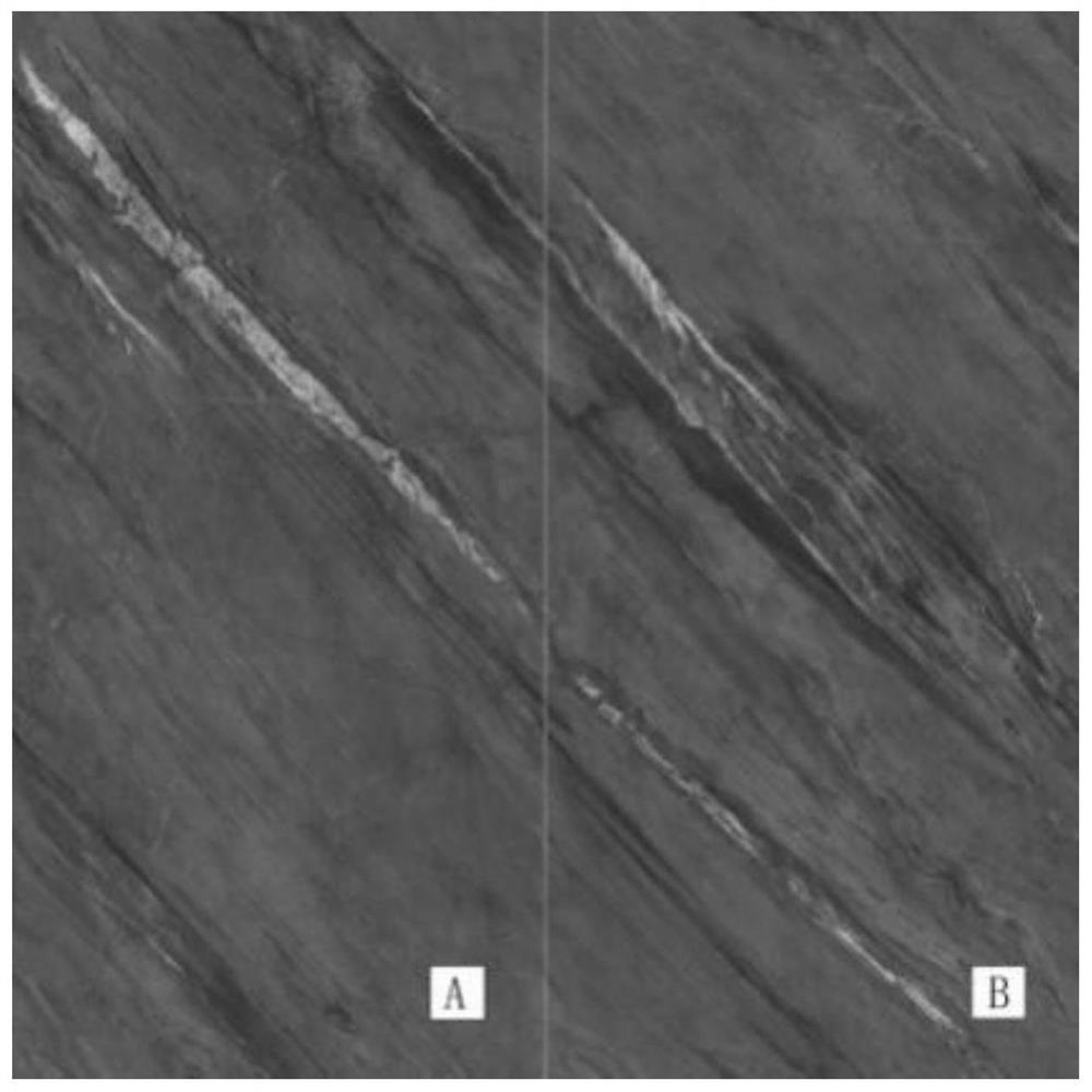 Infinite continuous pattern image processing method for ceramic tile production