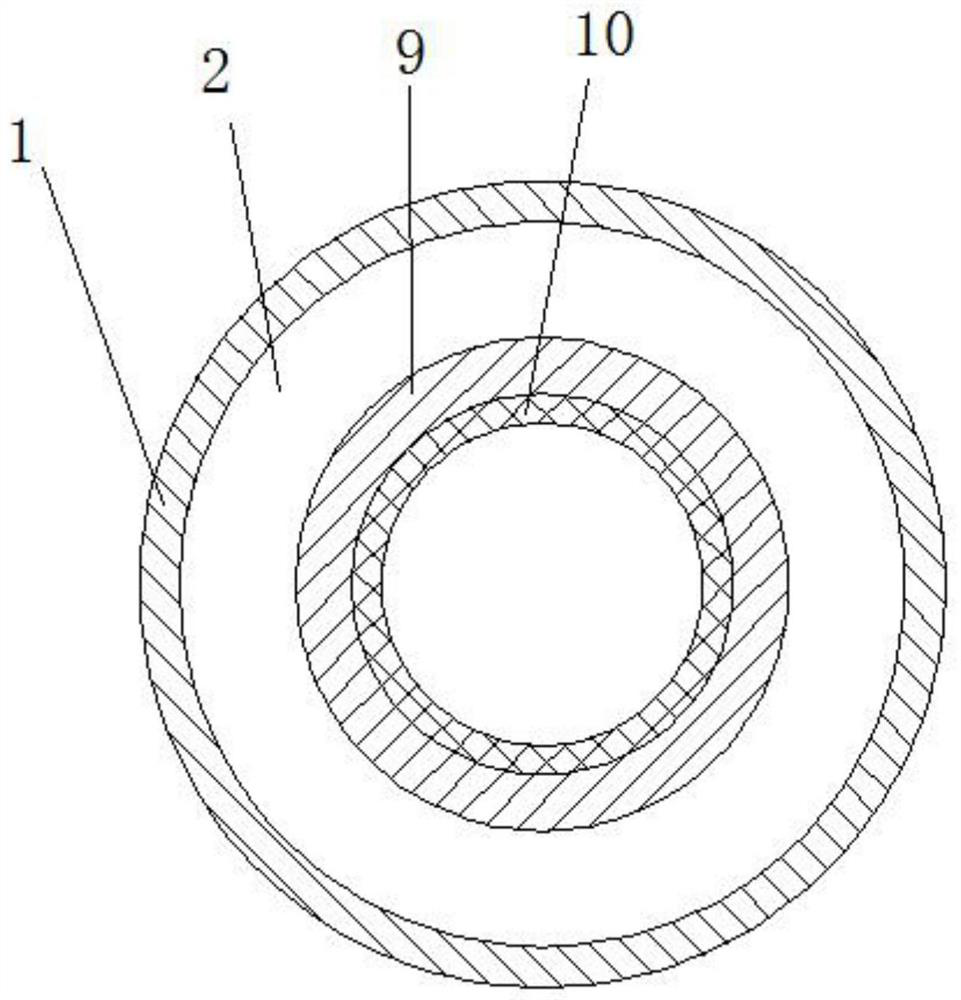 A drug centrifugal drying device using the principle of desiccant water absorption