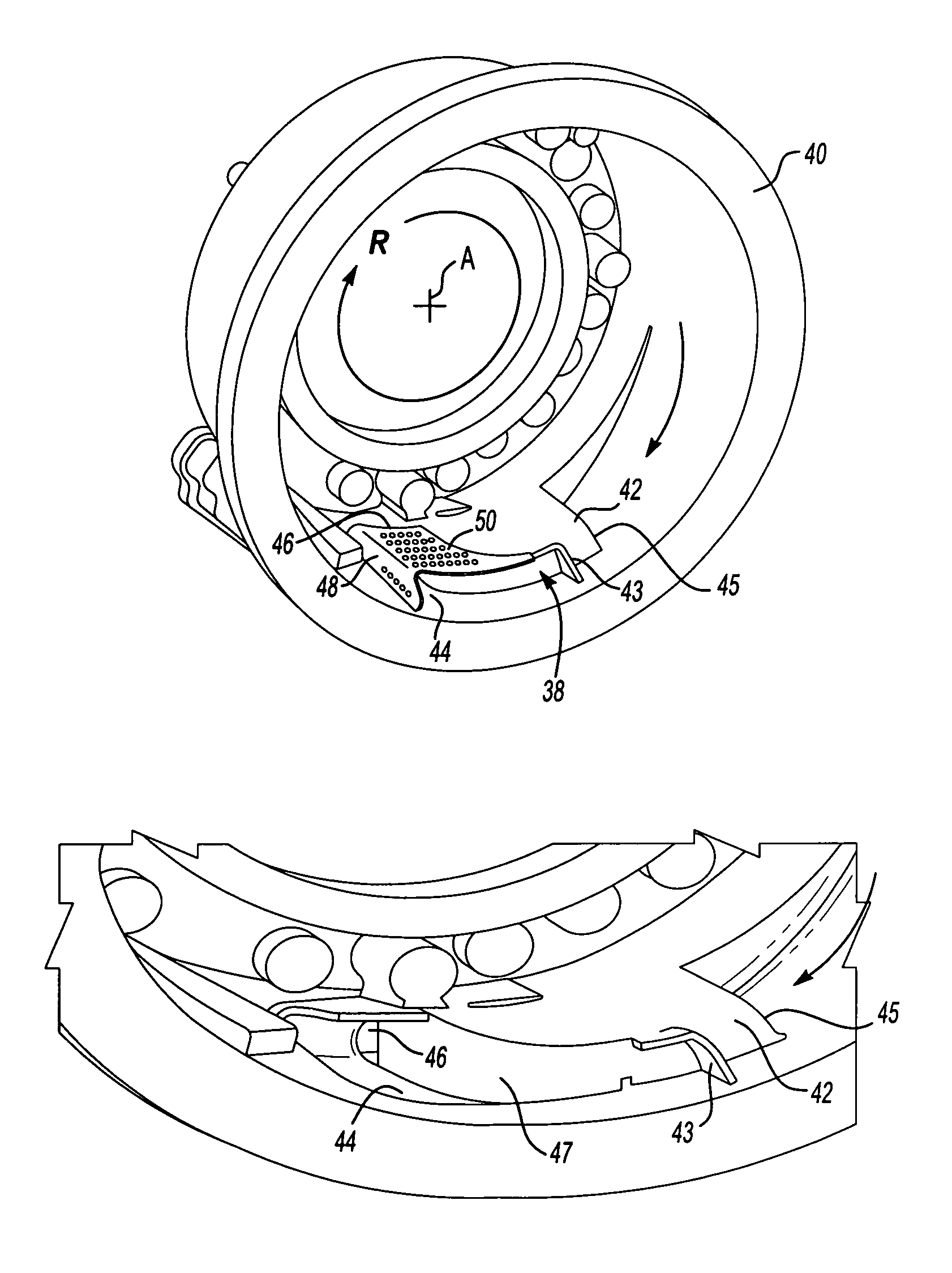 Bifurcated oil scavenge system for a gas turbine engine