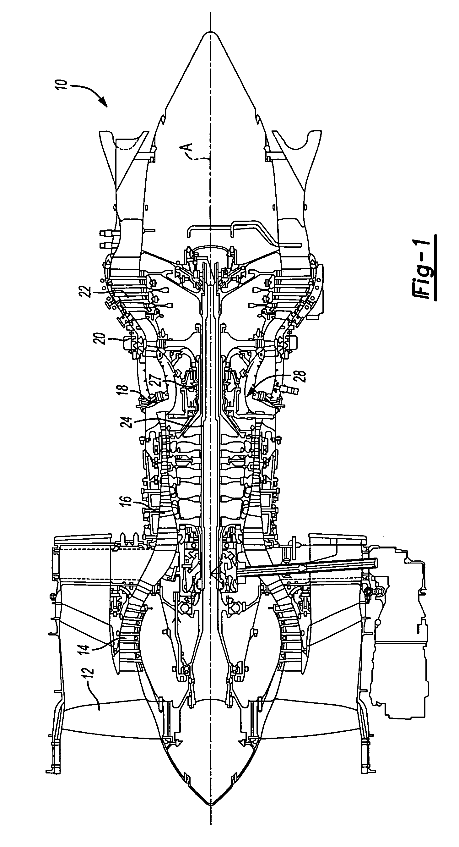 Bifurcated oil scavenge system for a gas turbine engine