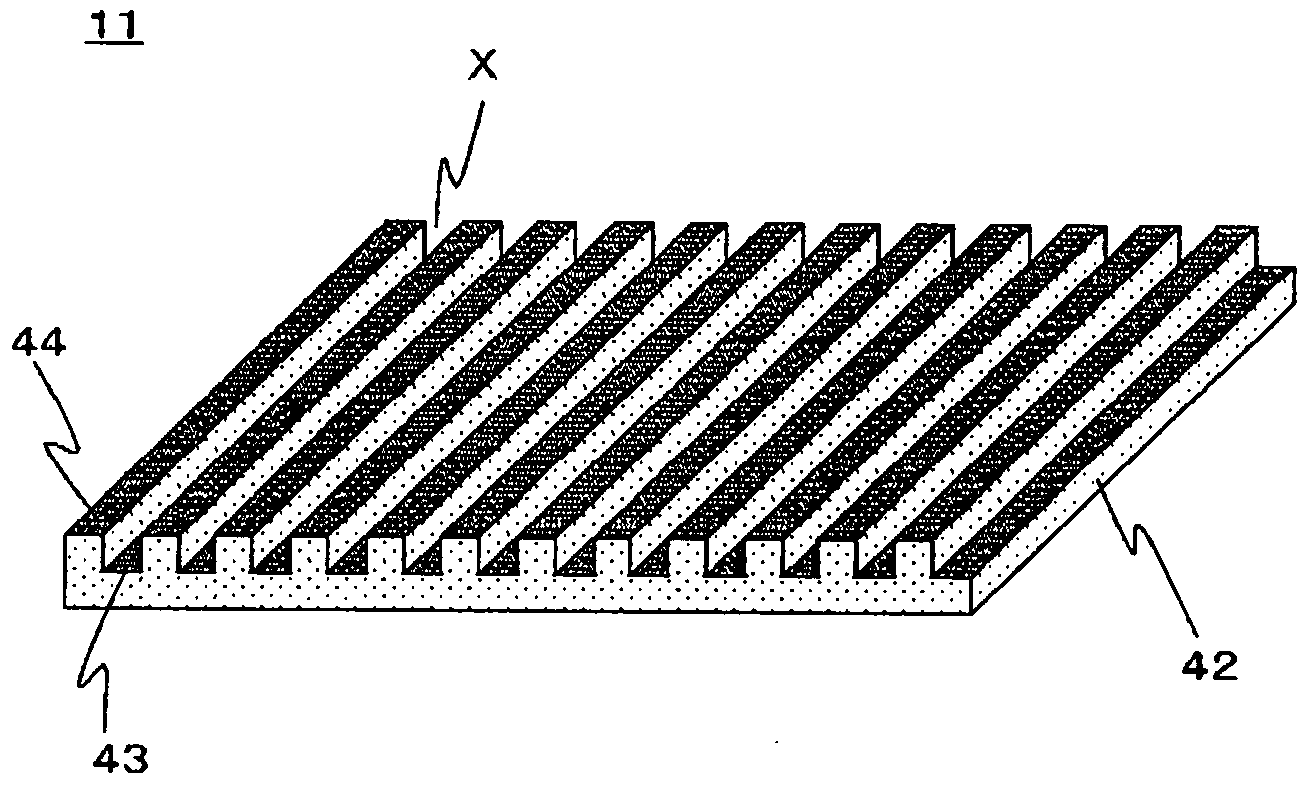 Grid polarizing film, method for producing the film, optical laminate, method for producing the laminate, and liquid crystal display