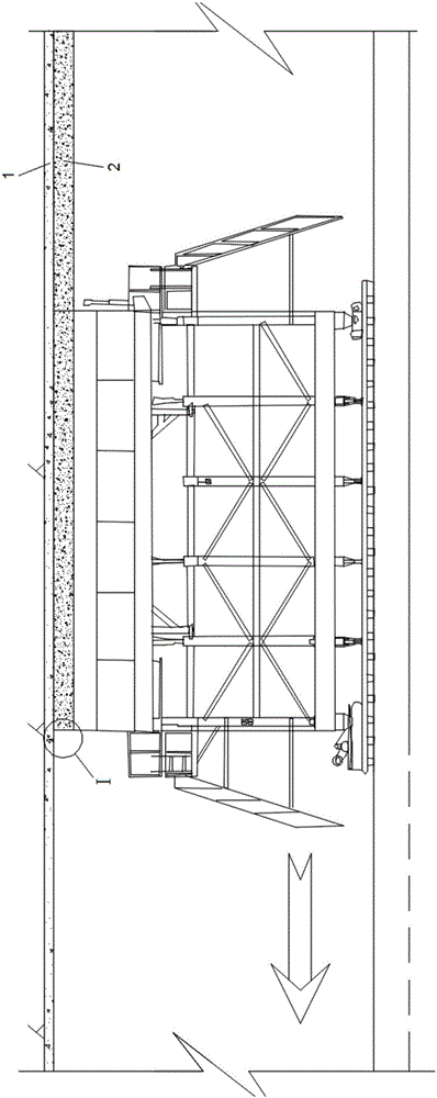 Seamless sealing formwork for tunnel secondary lining