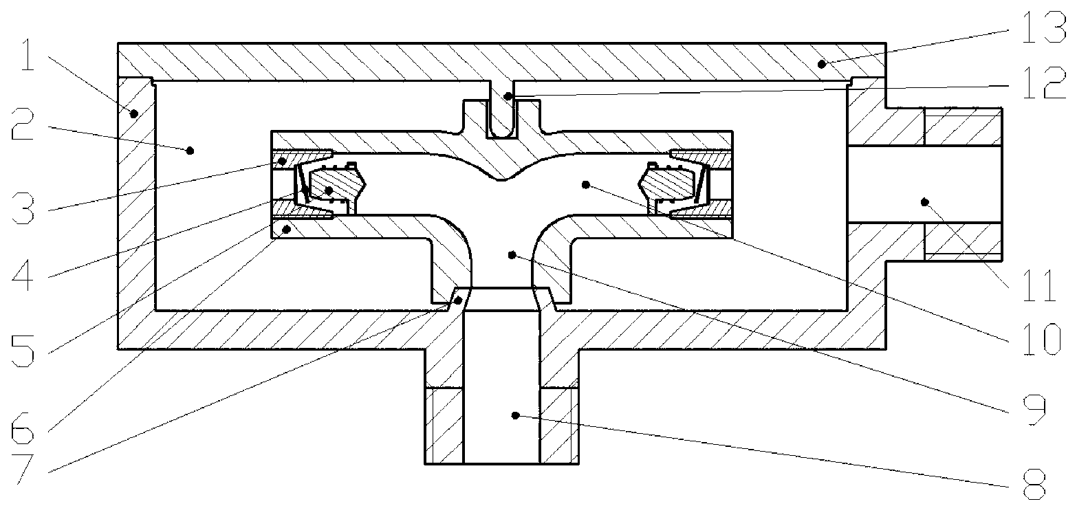 Rotary outflow control device and application method thereof