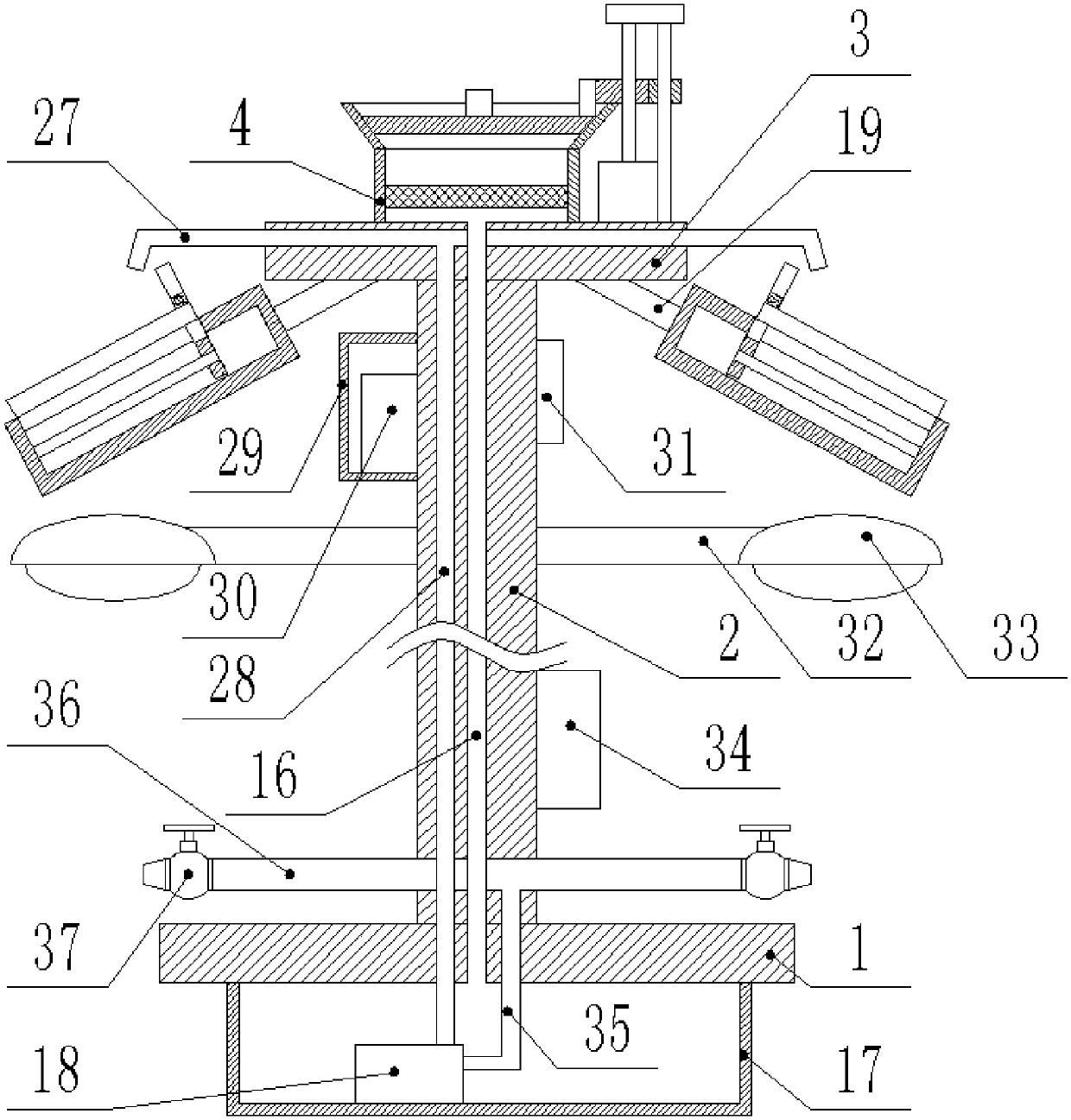 Environment-friendly energy-saving lamp capable of automatically cleaning solar panel