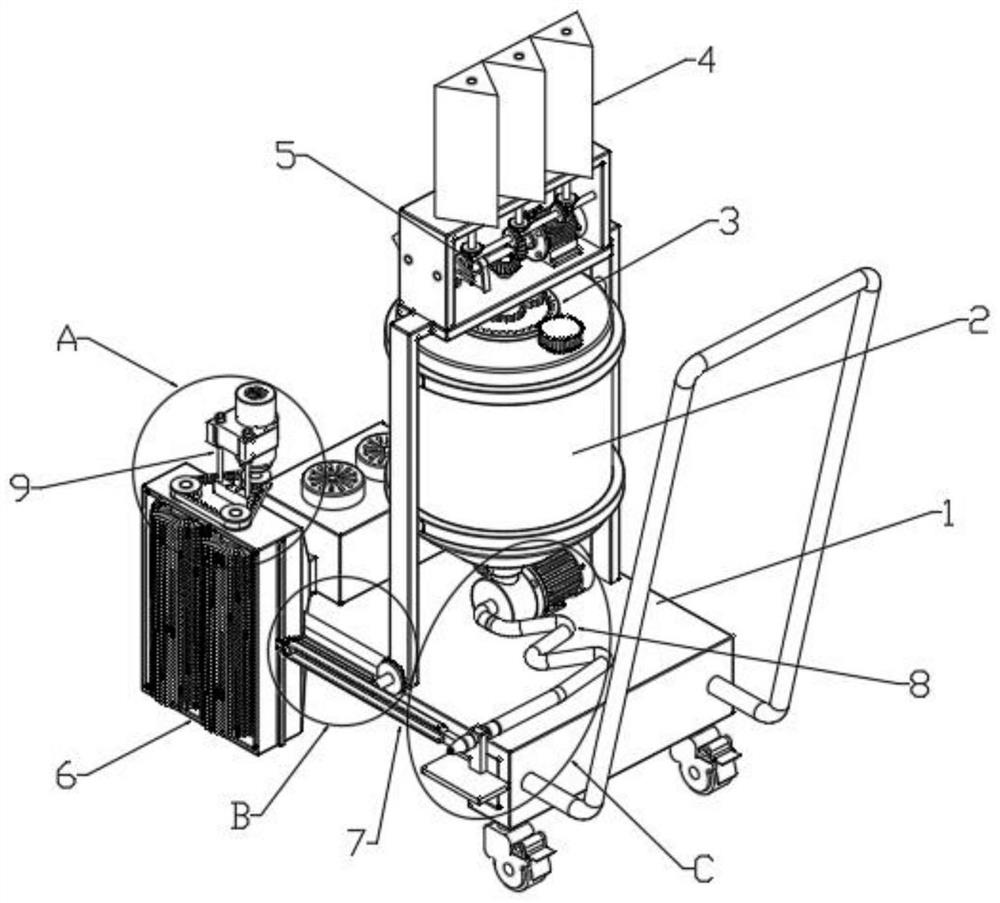 Asphalt filling device for highway bridge maintenance