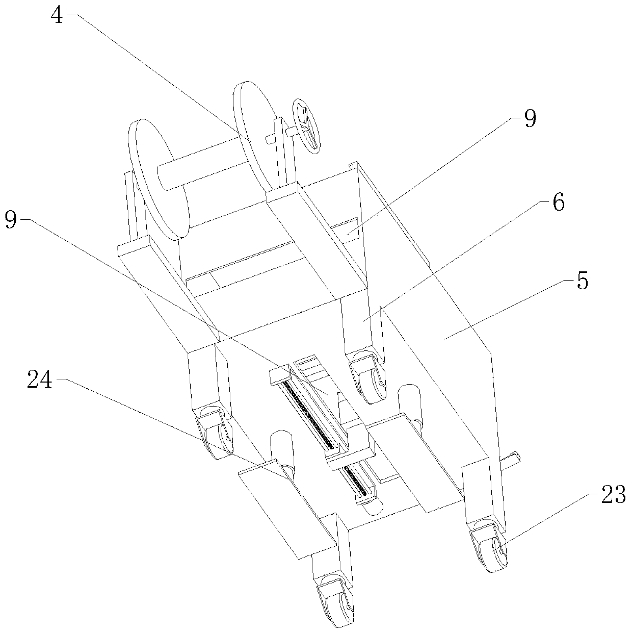 Building protecting net preparation device with heat dissipating function