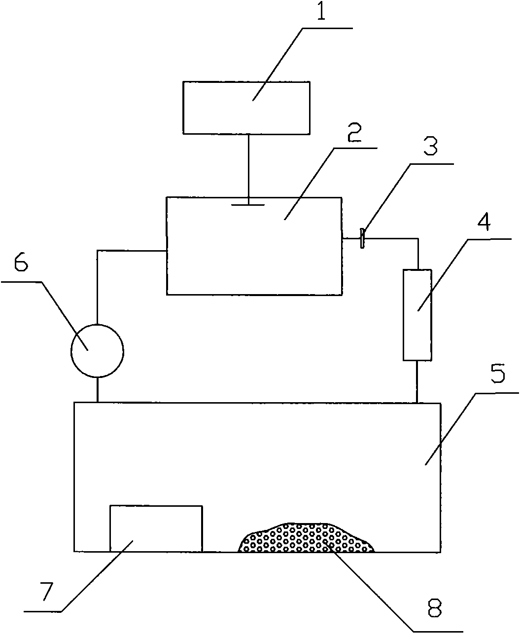 Method for measuring precipitation rate of radon