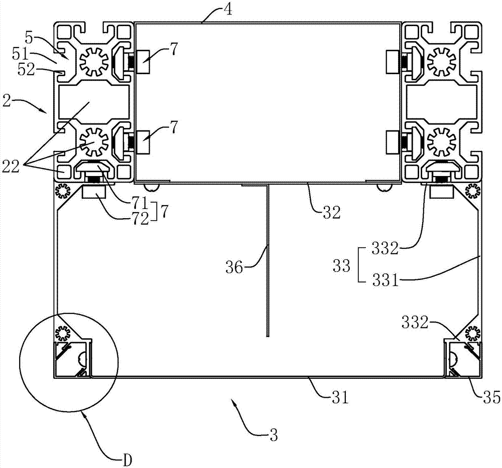 Hanging column with overhanging function and fixing method