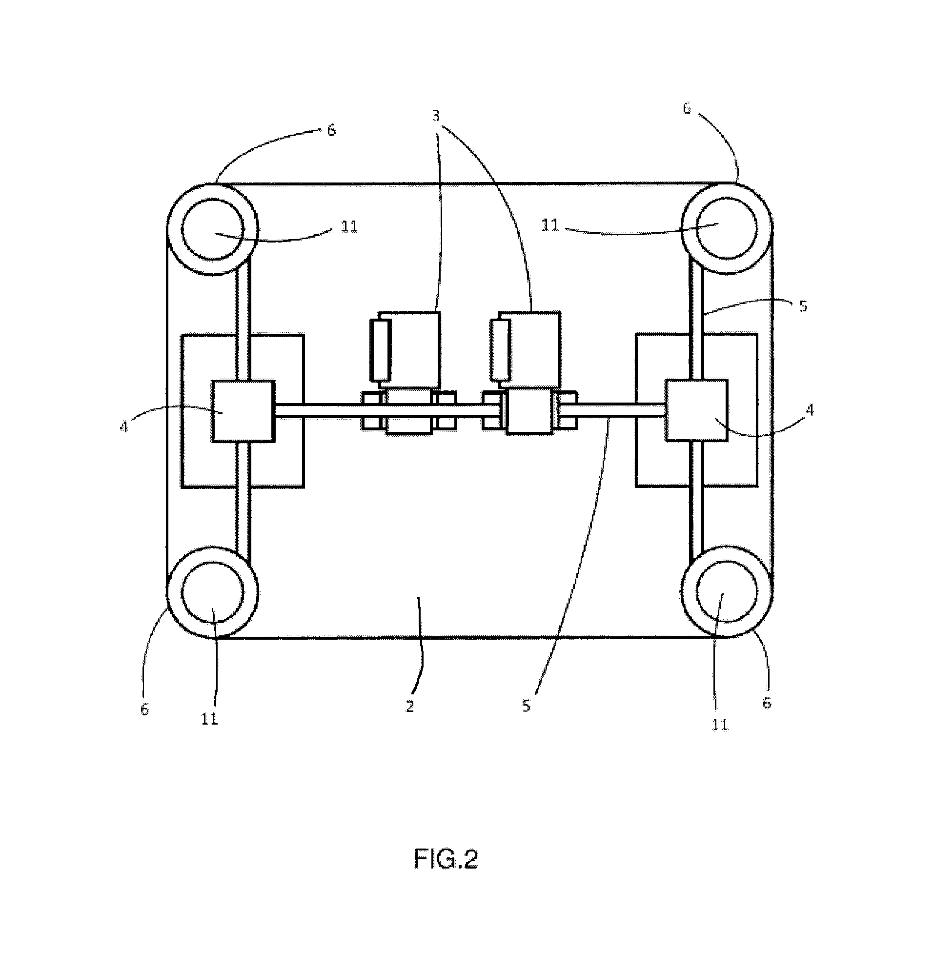 Device for replacing a battery that powers a motor that drives a motor vehicle