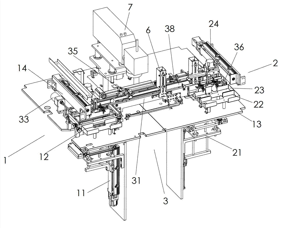 Two-dimensional code marking machine of lead frame and working method of two-dimensional code marking machine