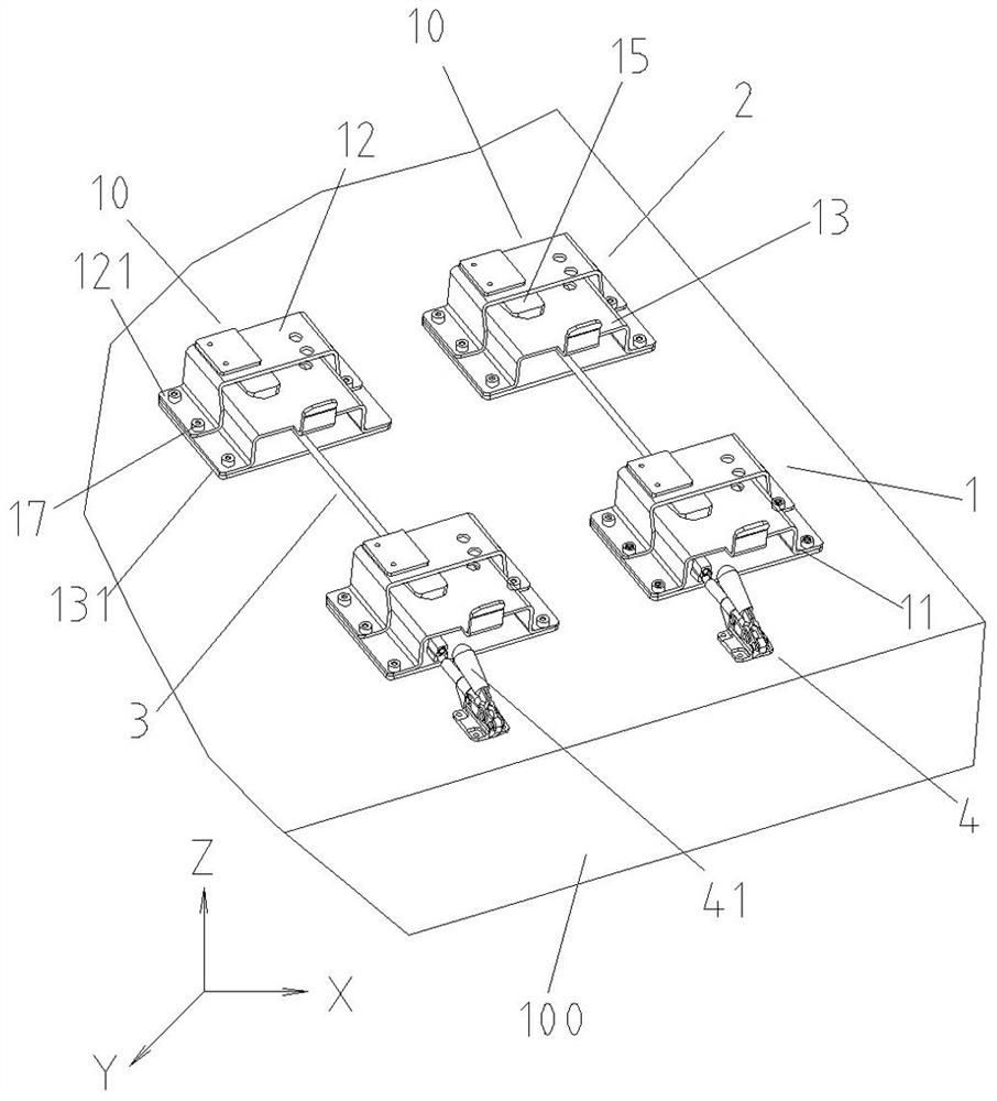 Quick fixing device for vehicle-mounted oil engine