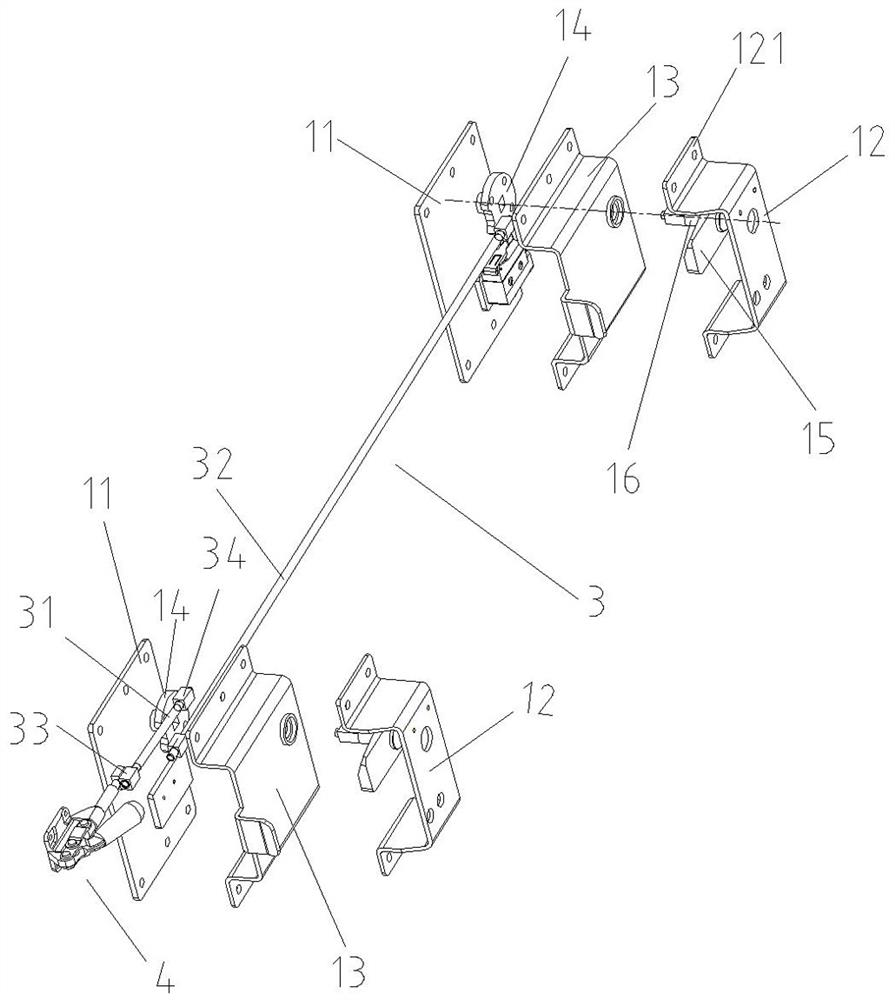 Quick fixing device for vehicle-mounted oil engine