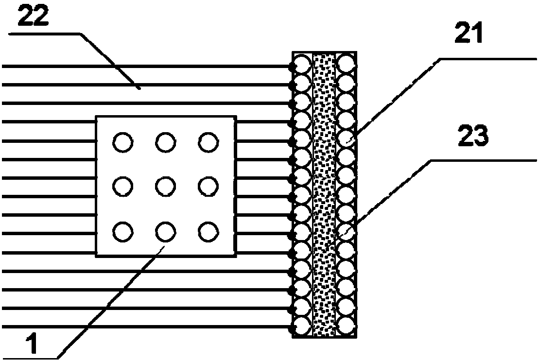 Near fault pile group foundation disaster prevention and reduction structure and construction method thereof