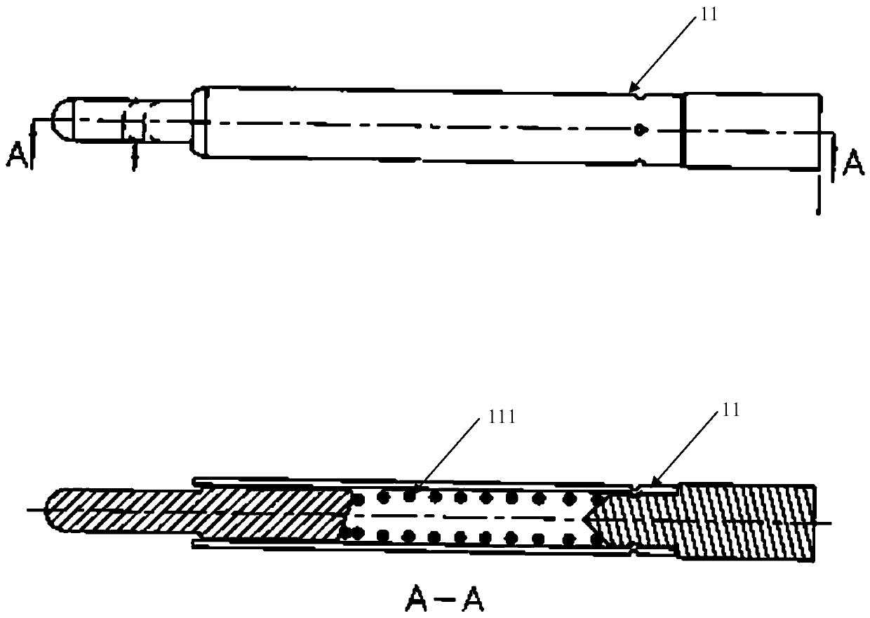 Sound head connector, removable sound head and hand-held type ultrasonic testing device