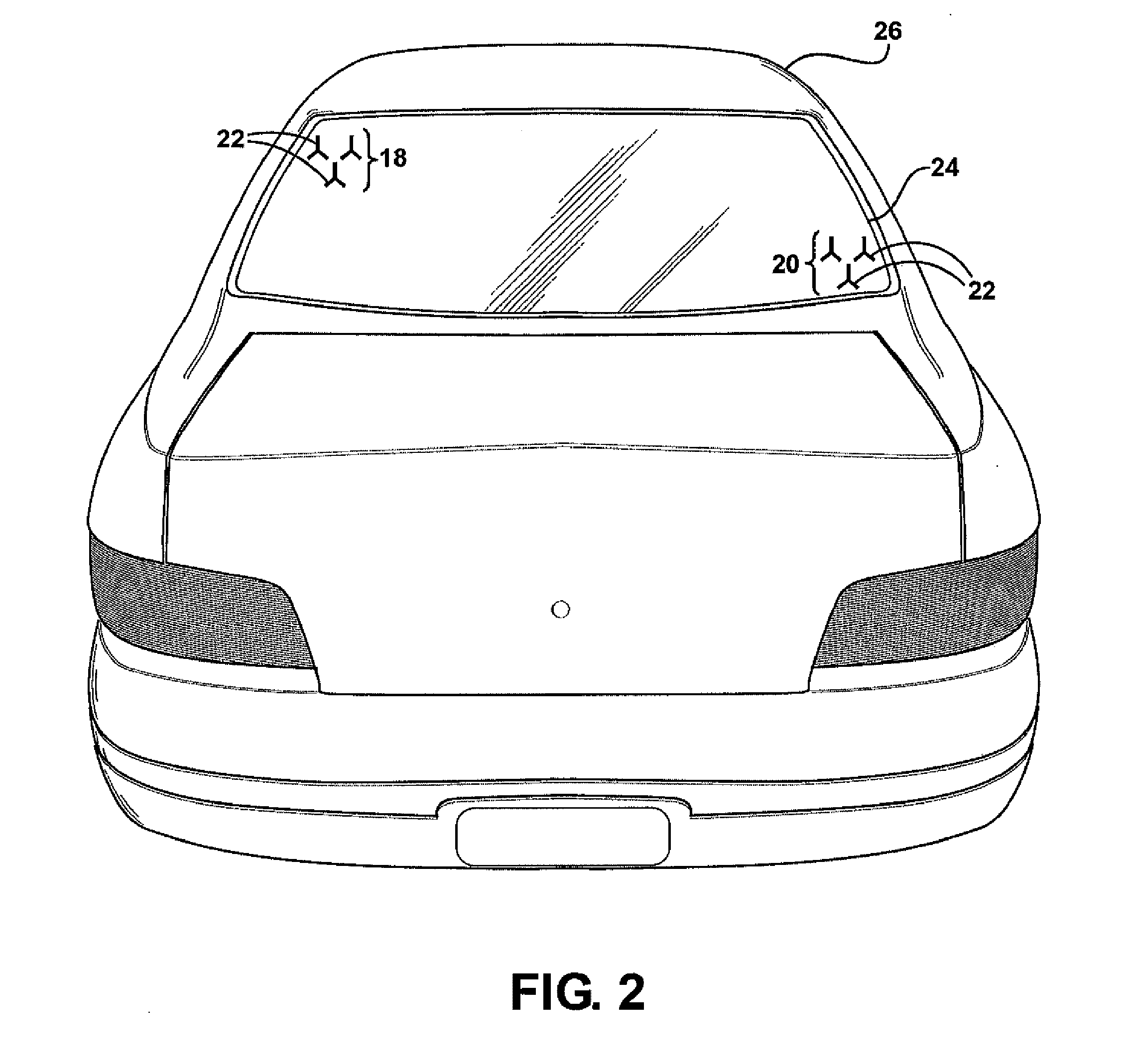 Antenna system and method for optimizing an RF signal