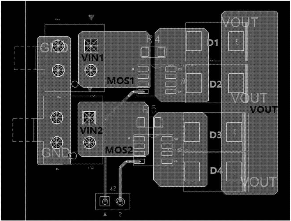 Circuit and method of DEBUG card used for simulating server input voltage abnormality