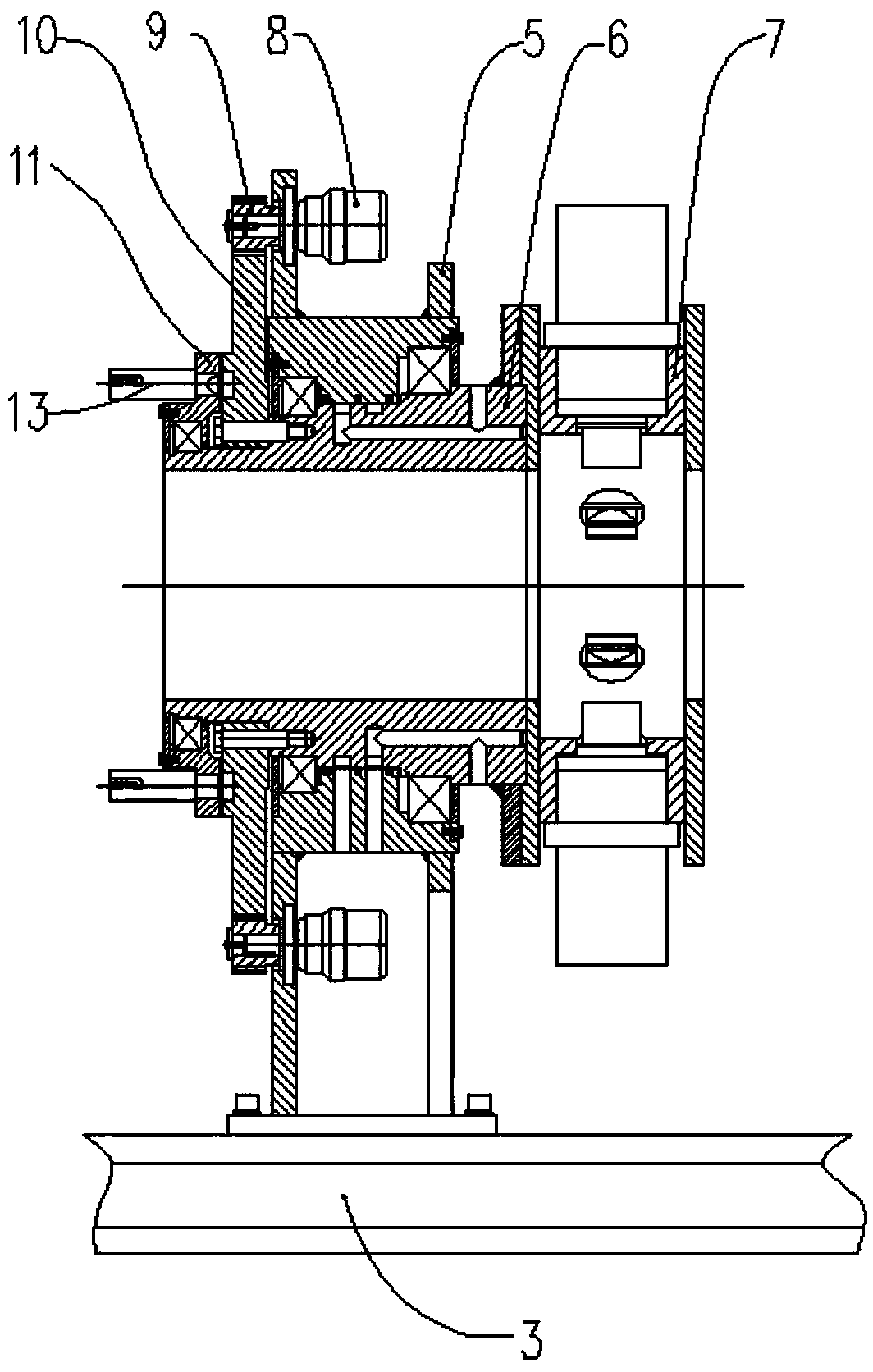 Continuous-spinning assembly and disassembly frame and torque and rotation speed control method