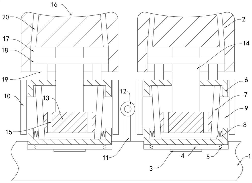 Cooling type mistaken touch prevention keyboard