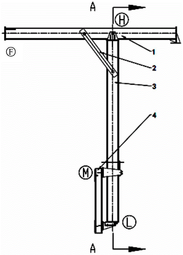 Inserting rod of window cleaning machine