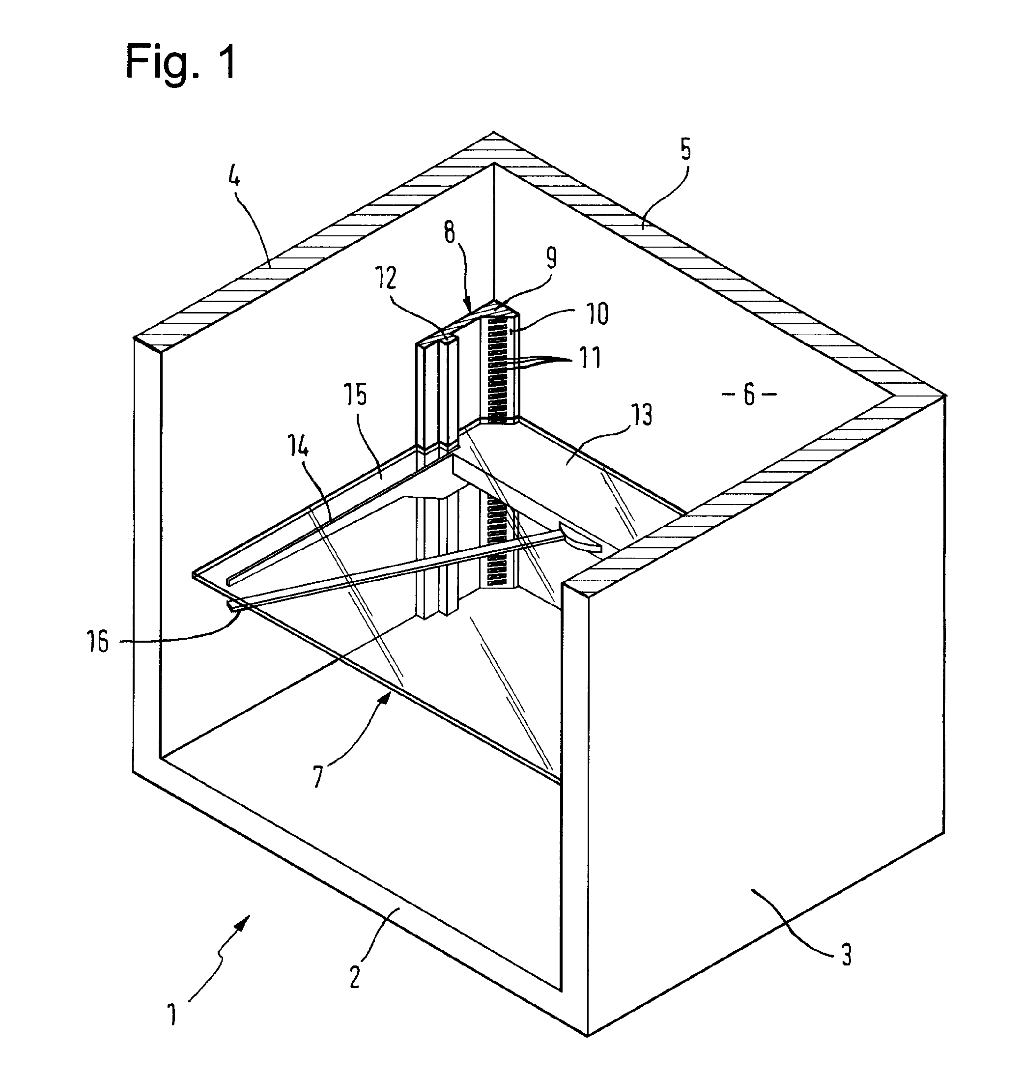 Refrigerator with height-adjustable shelf for refrigerated goods