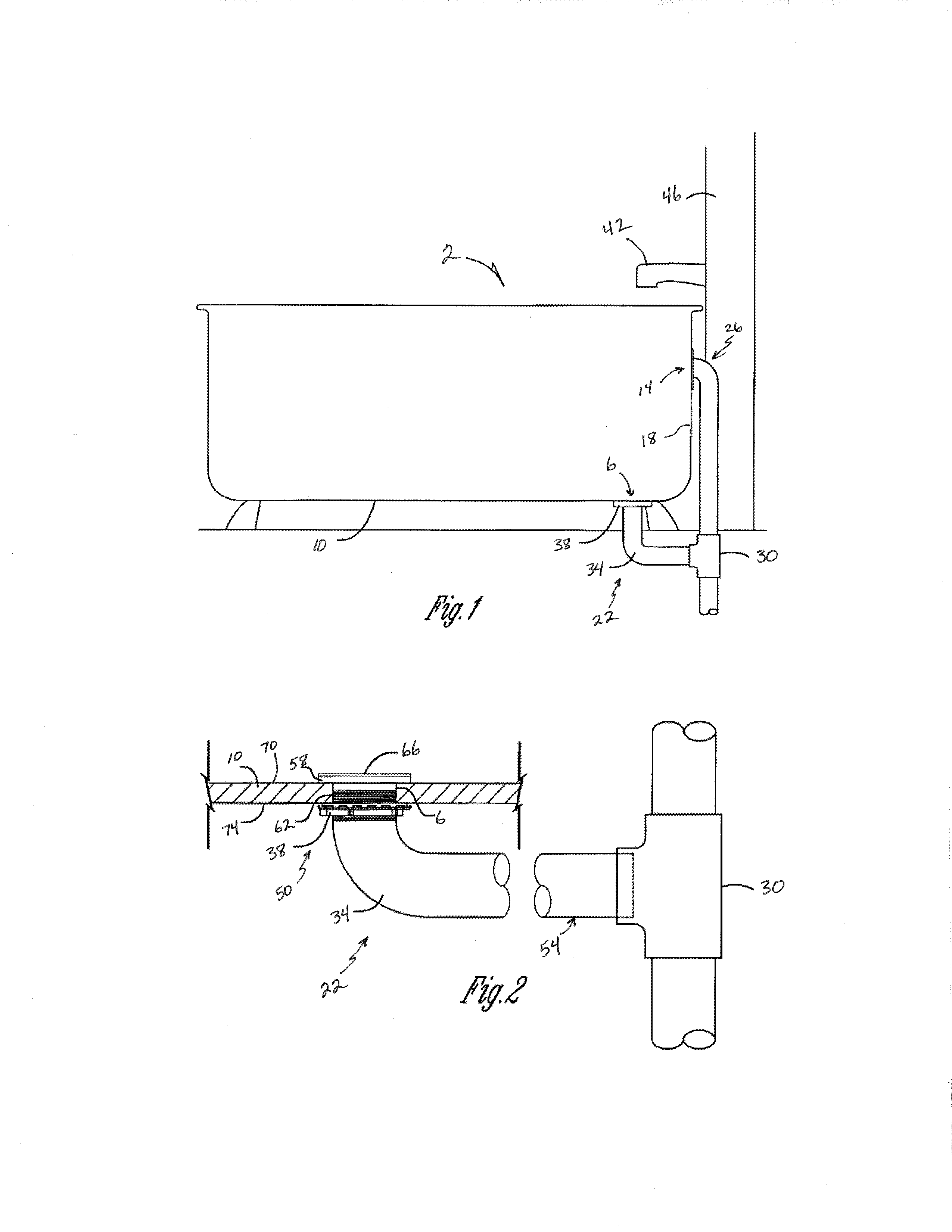 Drain assembly for a bathtub and the like