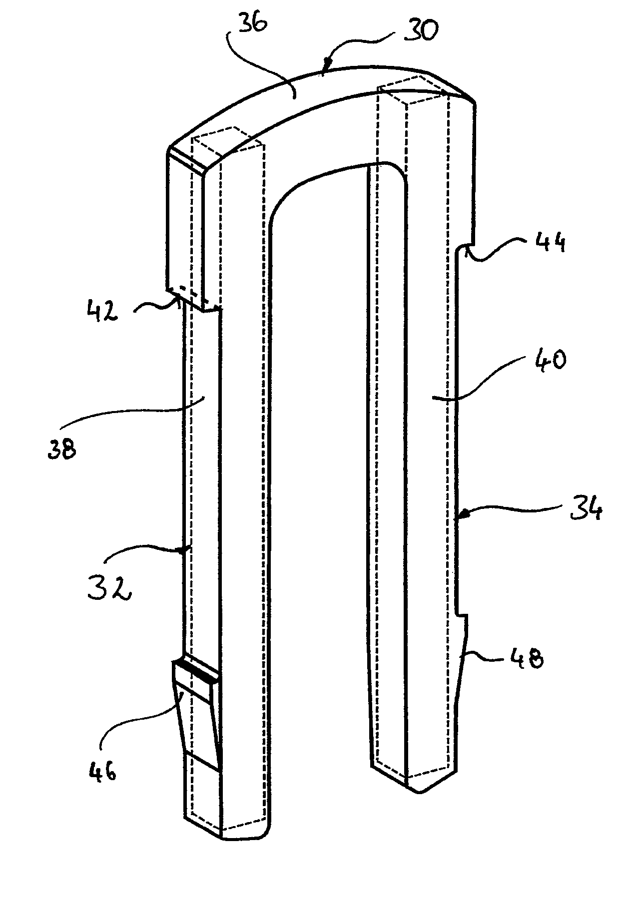 Travel limiting element in a brake servo device and brake servo device