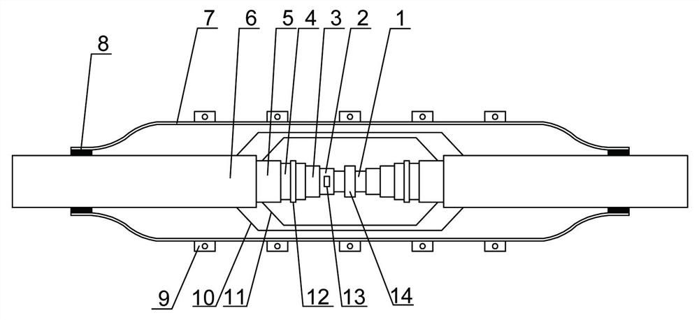 Coated cable joint fault early warning device and method