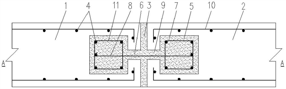 A prefabricated assembly shear wall horizontal grout anchor connection structure