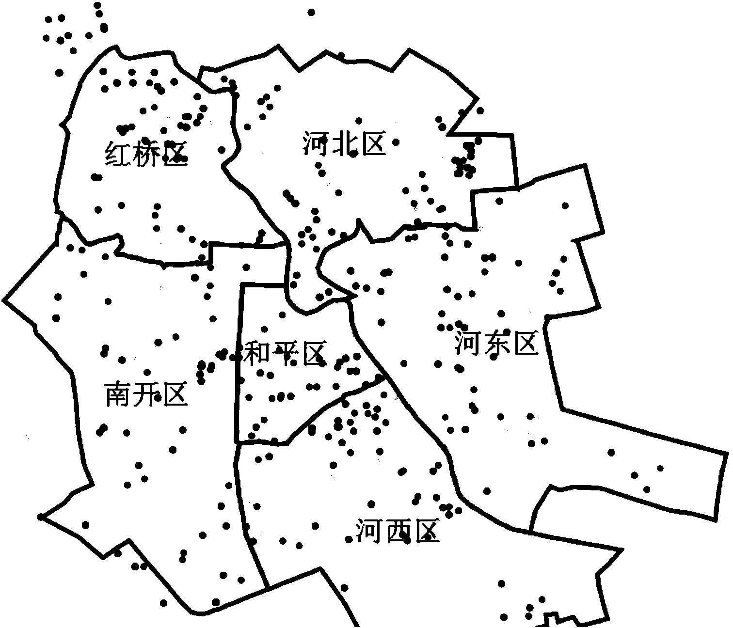 Method for detecting urban infrastructure emergencies based on clusters