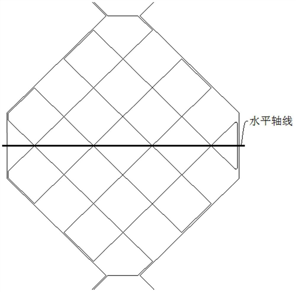 Touch screen laser splicing pattern structure and its etching wiring method