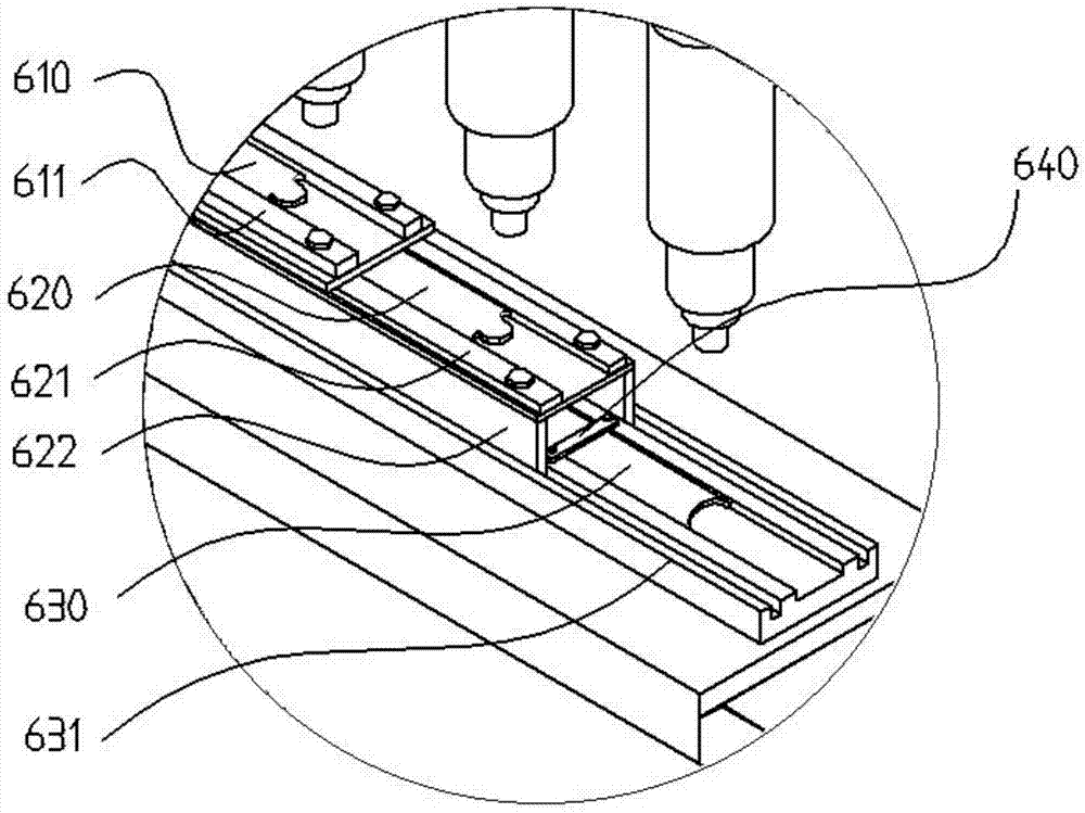 Automatic production device for precise machining of rotating pin holes of ratchet wrench heads