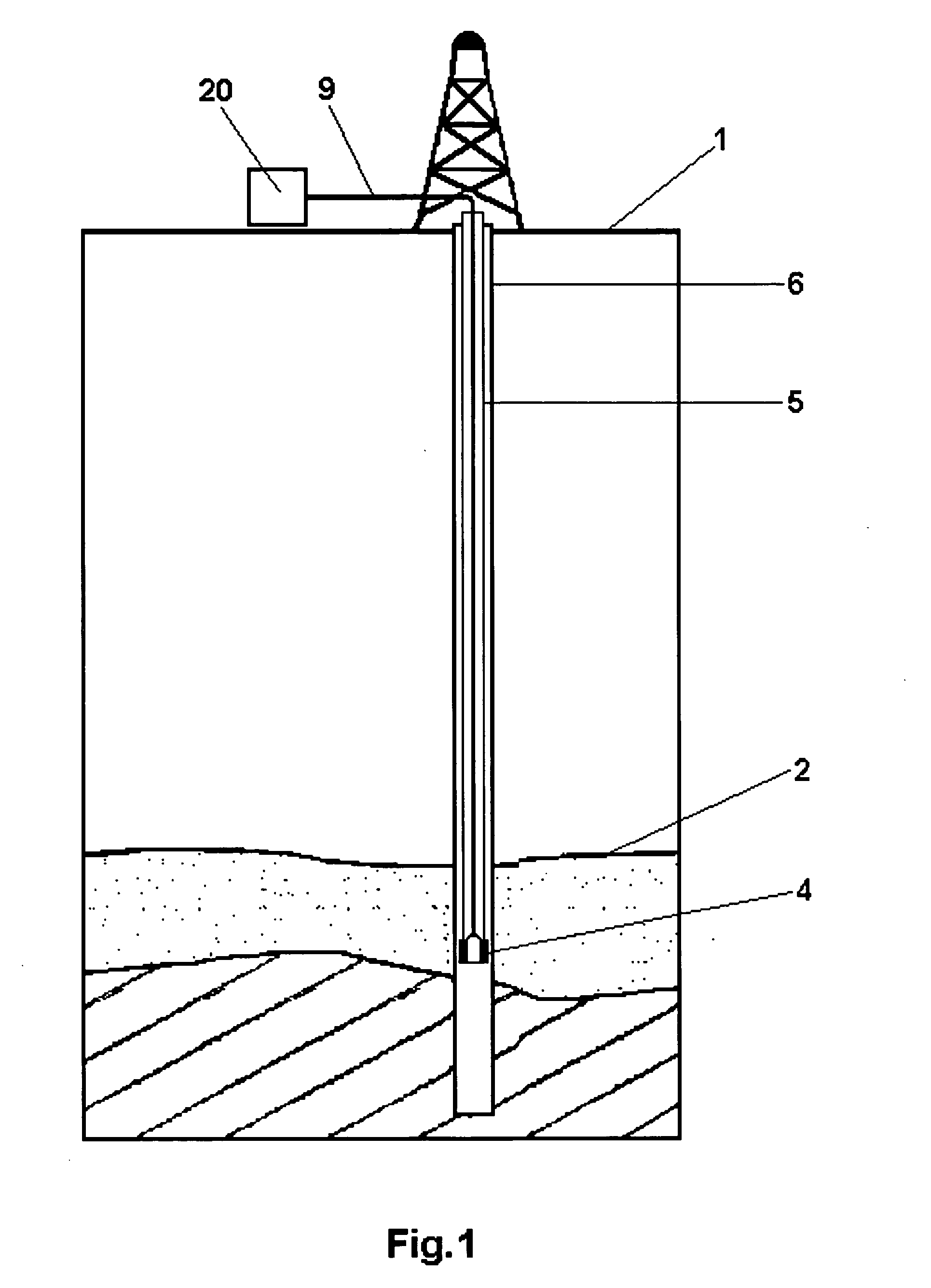 Method for intensification of high-viscosity oil production and apparatus for its implementation