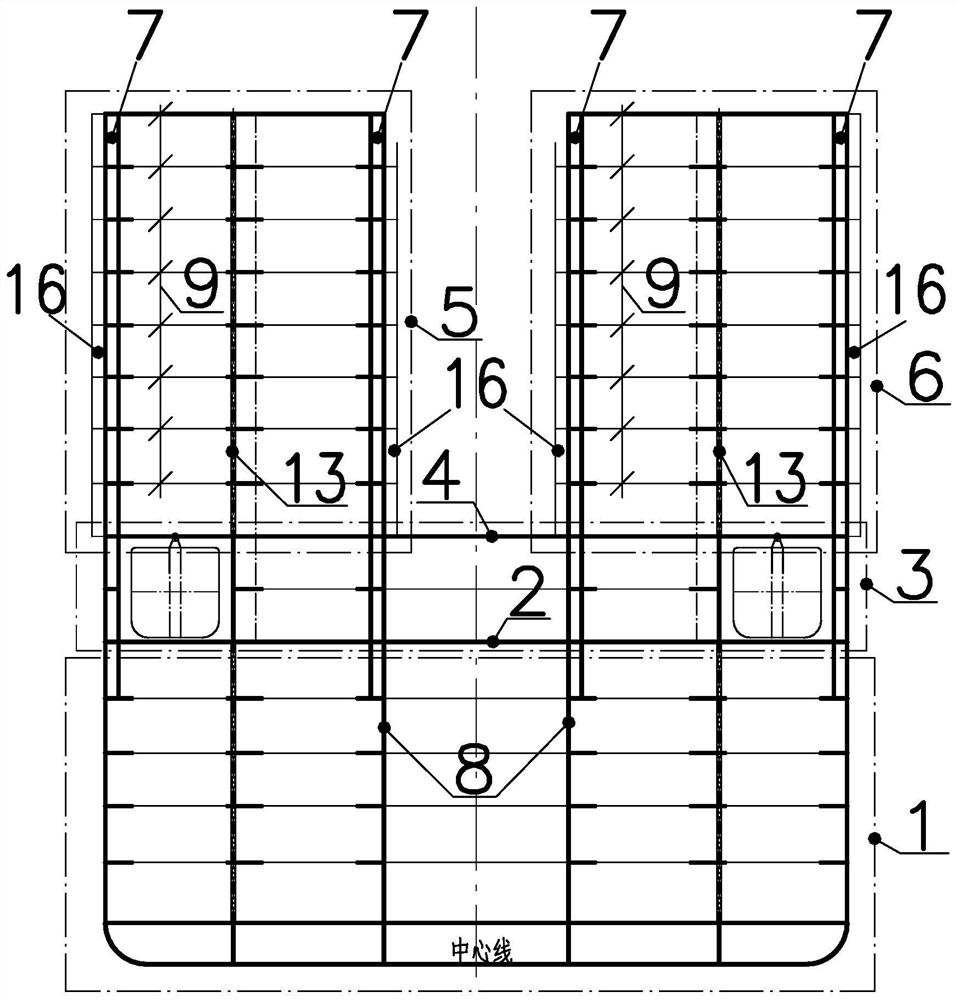 Floating platform for quickly carrying container function unit