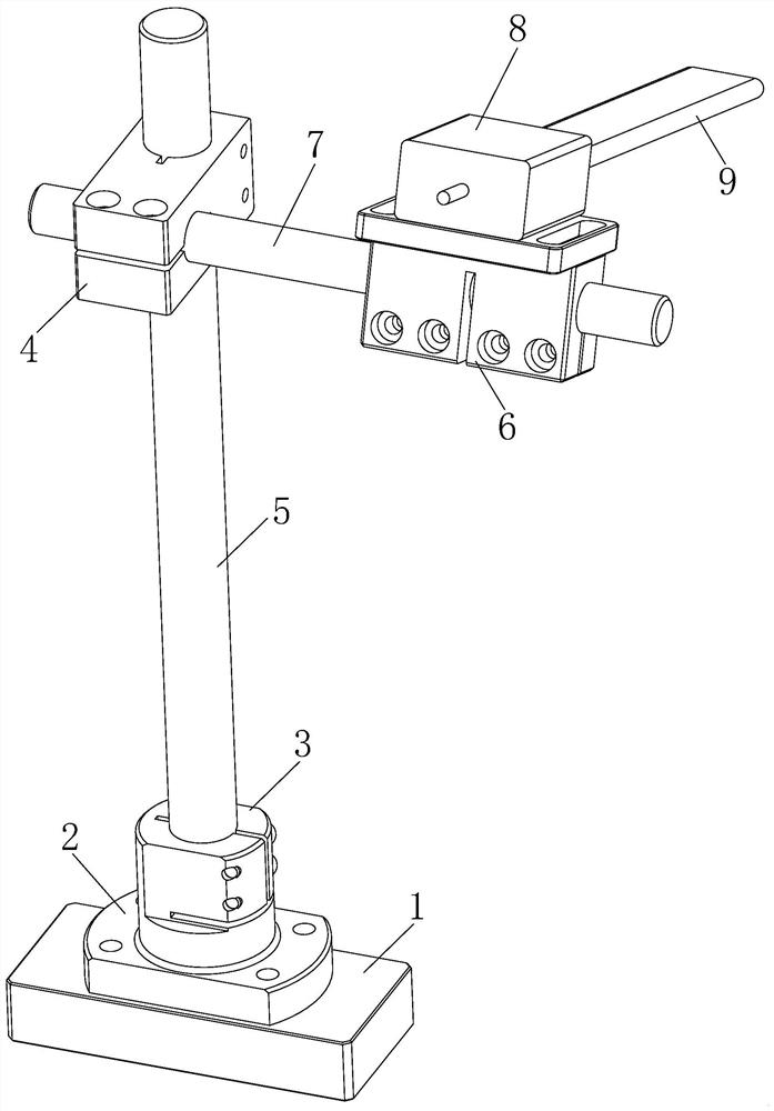 Angle adjusting mechanism for RFID label scanning equipment