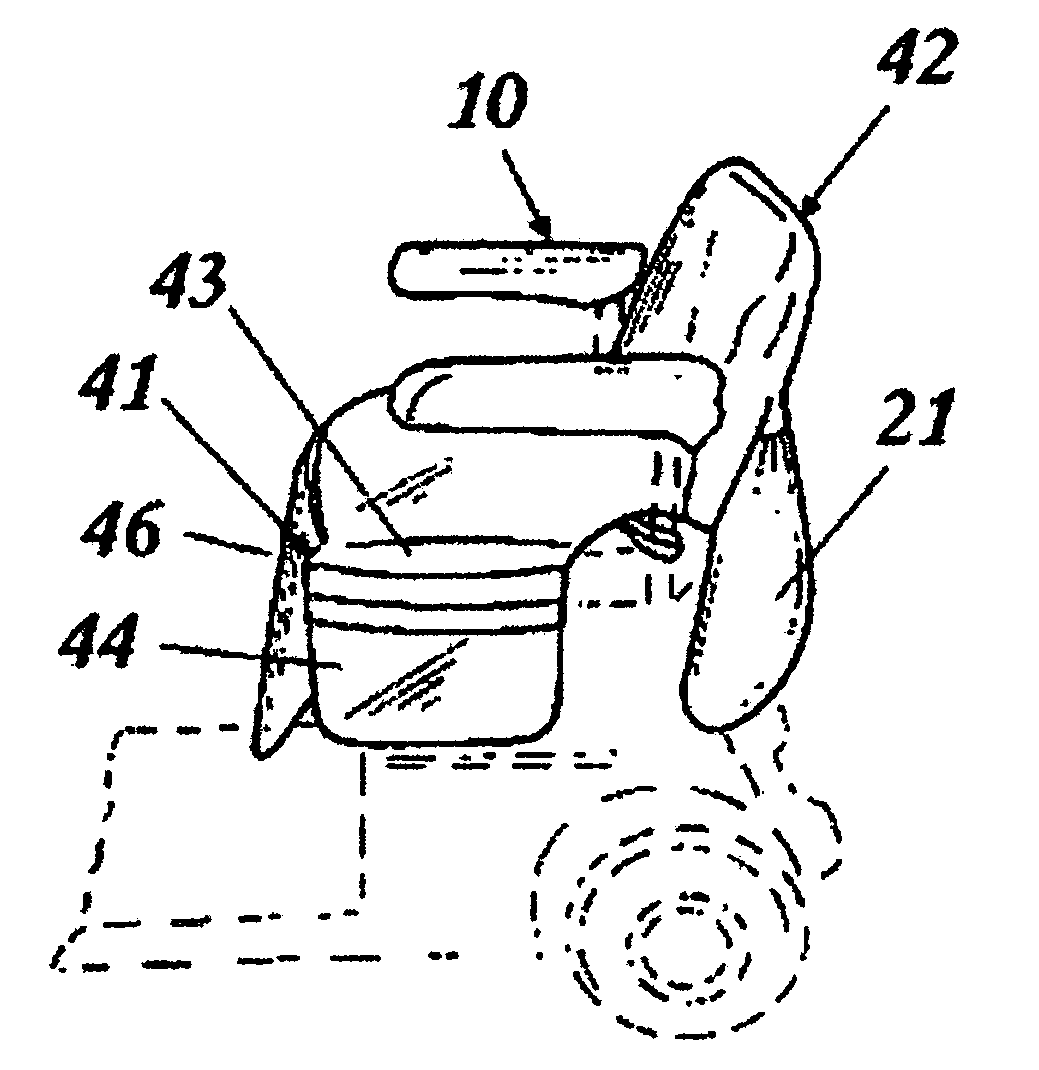 Seat cover with storage for a motorized wheelchair or scooter