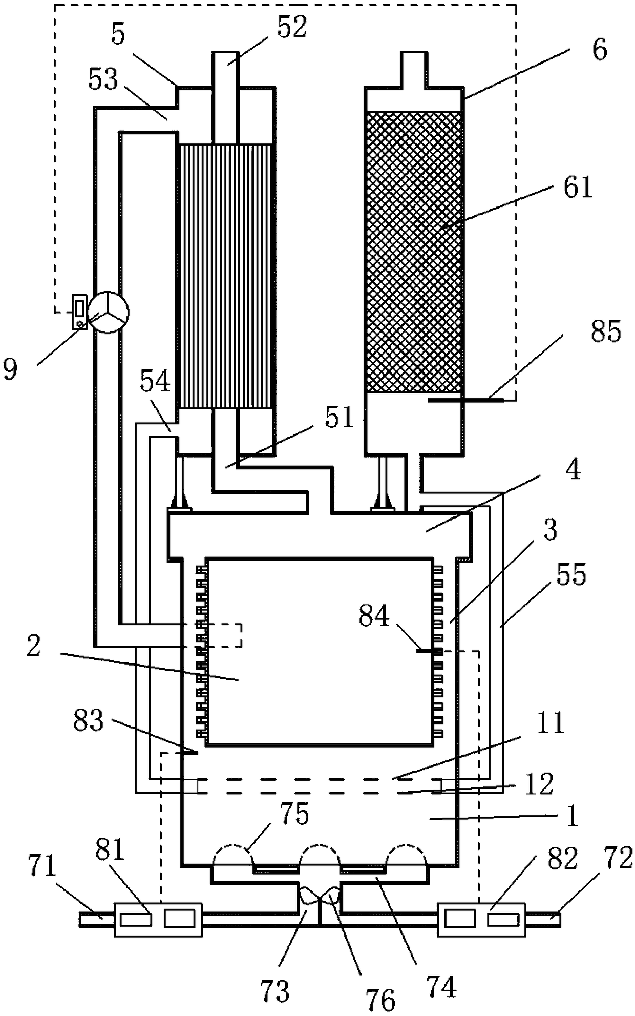 An energy-saving and environment-friendly dipping heating furnace