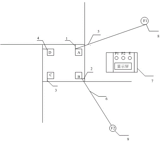 Transmission line tower ground resistance testing system and method based on two-pole method